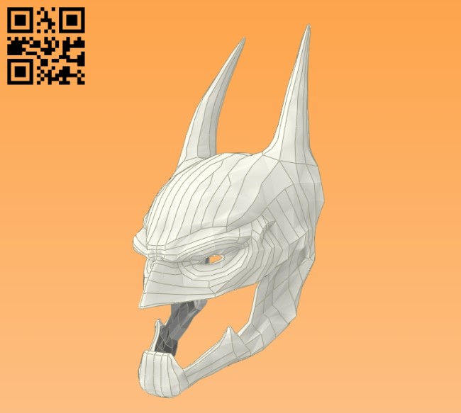 Download 3D Batman mask E0010967 file cdr and dxf free vector download for Paper Laser cut - Download ...