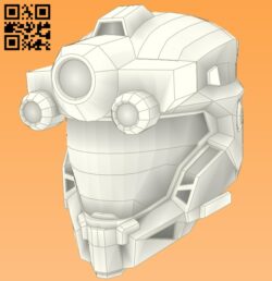 3D Helmet E0010968 file cdr and dxf free vector download for Paper Laser cut