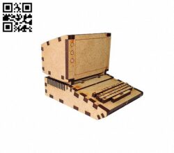 8 bit PC E0011348 file cdr and dxf free vector download for Laser cut