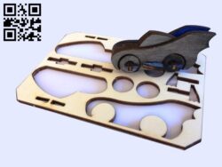 Batmobile diFred E0011346 file cdr and dxf free vector download for Laser cut
