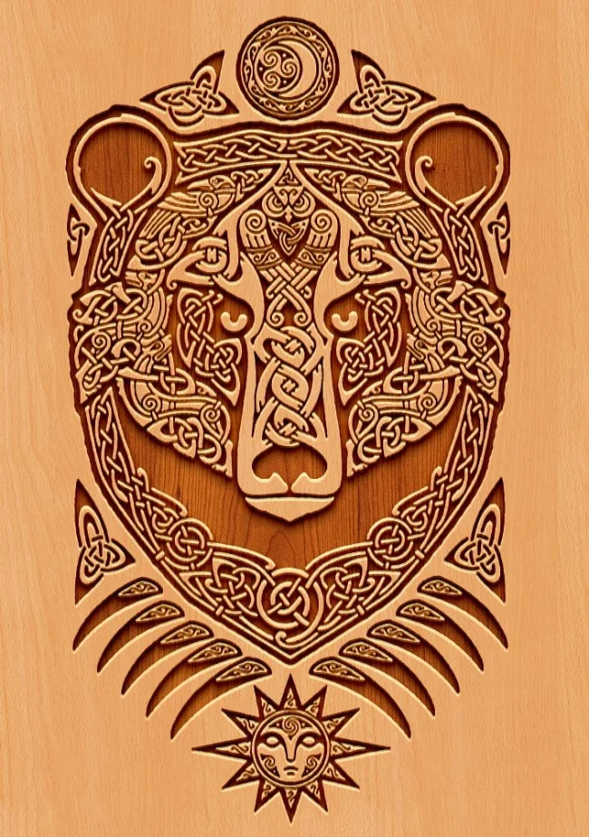 Bear E0011018 file cdr and dxf free vector download for laser engraving machines