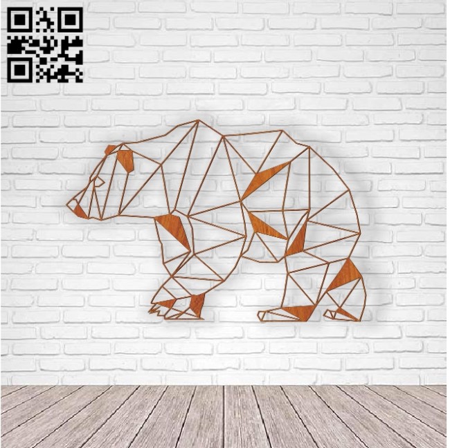 Bear E0011157 file cdr and dxf free vector download for laser cut
