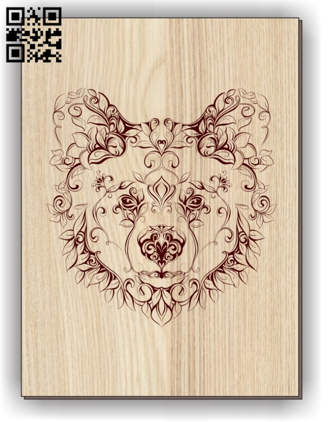 Bear E0011251 file cdr and dxf free vector download for laser engraving machines