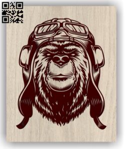 Bear with glasses E0011324 file cdr and dxf free vector download for laser engraving machines