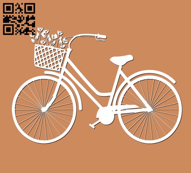 Bike E0011195 file cdr and dxf free vector download for Laser cut
