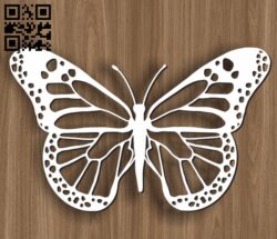 Butterfly E0011152 file cdr and dxf free vector download for laser cut