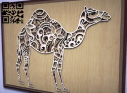 Camel multilayer  E0011206 file cdr and dxf free vector download for Laser cut