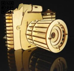 Camera E0011299 file cdr and dxf free vector download for Laser cut