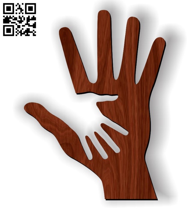 Caring hand E0011056 file cdr and dxf free vector download for Laser cut