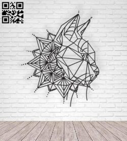 Cat E0011351 free vector download for laser cut