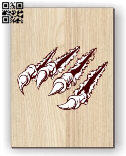 Claws E0011076 file cdr and dxf free vector download for laser engraving machines