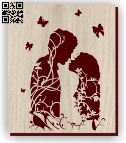 Couple love E0011266 file cdr and dxf free vector download for laser engraving machines