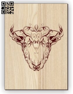 Cow E0011254 file cdr and dxf free vector download for laser engraving machines