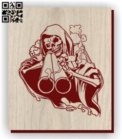 Death E0011265 file cdr and dxf free vector download for laser engraving machines