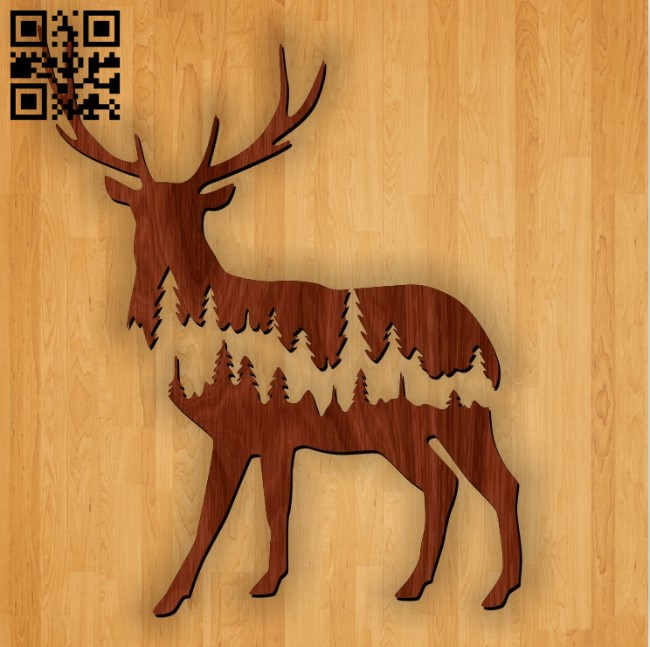 Deer E0010953 file cdr and dxf free vector download for Laser cut Plasma