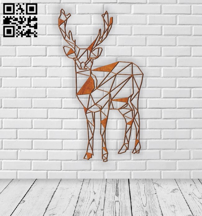 Deer E0011003 file cdr and dxf free vector download for Laser cut