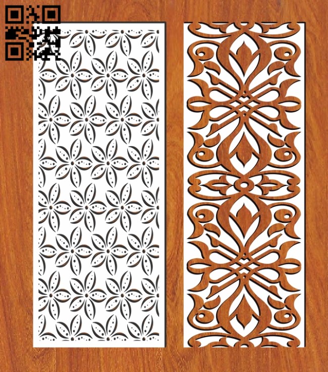 Design pattern screen panel E0011135 file cdr and dxf free vector download for Laser cut cnc