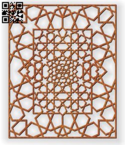 Design pattern screen panel E0011136 file cdr and dxf free vector download for Laser cut cnc