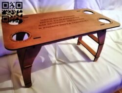 Dinner table E0010933 file cdr and dxf free vector download for Laser cut