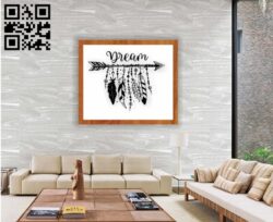 Dream E0010932 file cdr and dxf free vector download for laser engraving machines