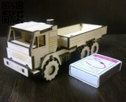 Dump truck E0010929 file cdr and dxf free vector download for Laser cut