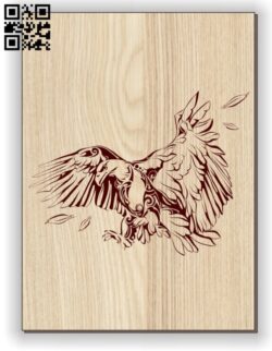 Eagle E0011099 file cdr and dxf free vector download for laser engraving machines