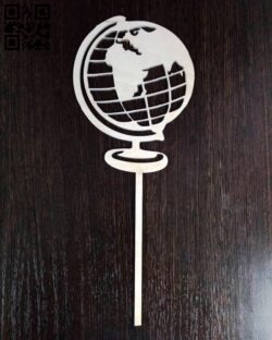 Earth topper E0011139 file cdr and dxf free vector download for Laser cut