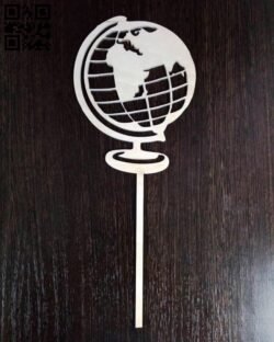 Earth topper E0011139 file cdr and dxf free vector download for Laser cut