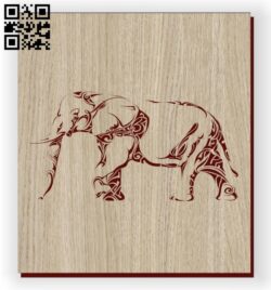 Elephants E0011128 file cdr and dxf free vector download for laser engraving machines