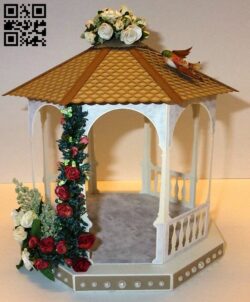 Gazebo E0011330 file cdr and dxf free vector download for laser cut