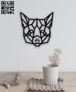 Geometric Fox E0011354 free vector download for laser cut