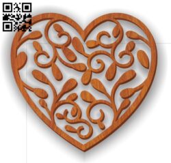 Heart E0011196 file cdr and dxf free vector download for Laser cut
