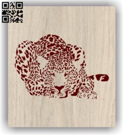 Leopard E0011306 file cdr and dxf free vector download for laser engraving machines