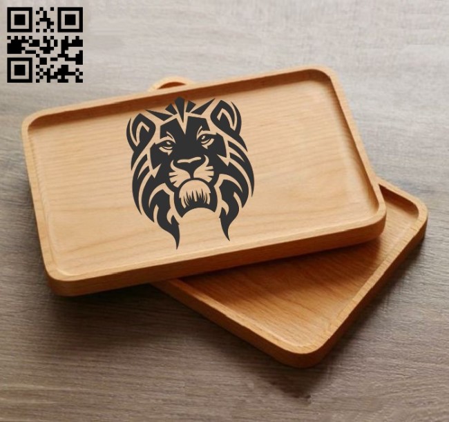 Lion E0010924 file cdr and dxf free vector download for laser engraving machines