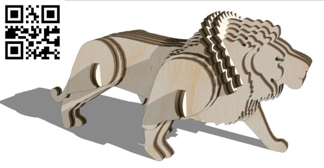 Lion E0011208 file cdr and dxf free vector download for Laser cut 1