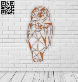 Owl E0011187 file cdr and dxf free vector download for laser cut