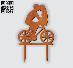Romantic love topper E0010977 file cdr and dxf free vector download for Laser cut