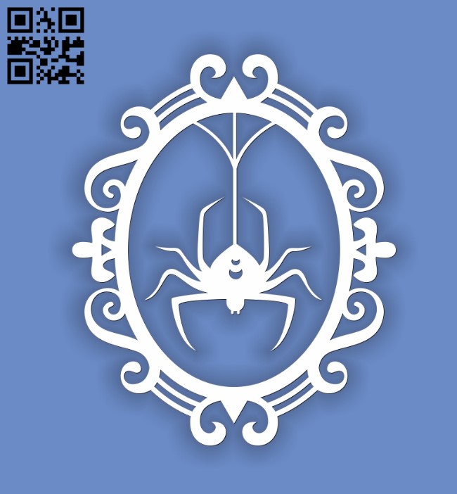 Spider E0010957 file cdr and dxf free vector download for Laser cut