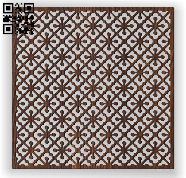Square decoration E0010960 file cdr and dxf free vector download for Laser cut