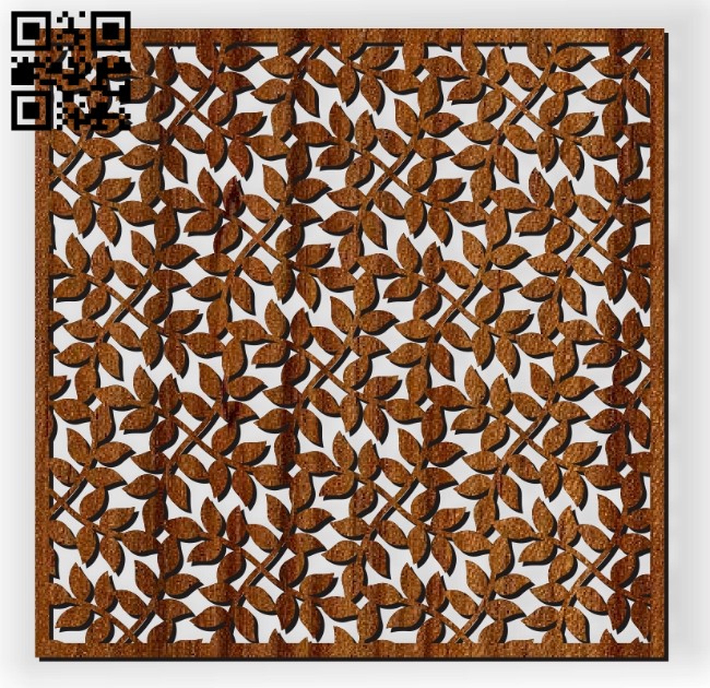 Square decoration E0010961 file cdr and dxf free vector download for Laser cut
