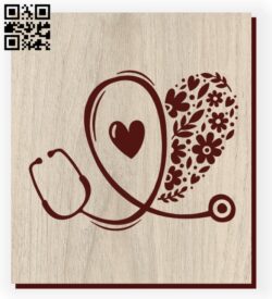 Stethoscope E0011144 file cdr and dxf free vector download for laser engraving machines