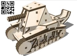 Tank SU18 E0011210 file cdr and dxf free vector download for Laser cut