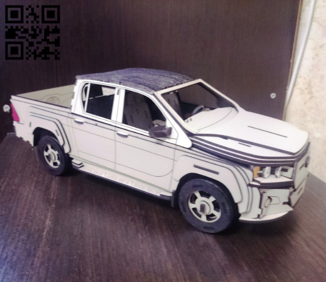 Toyota Hilux E0010930 file cdr and dxf free vector download for Laser cut