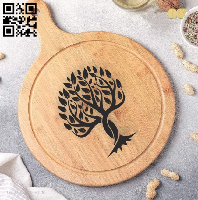 Tree art E0010942 file cdr and dxf free vector download for laser engraving machines
