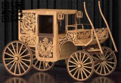 Wagon E0011118  file cdr and dxf free vector download for Laser cut