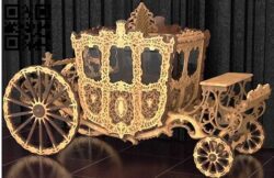 Wedding carriage E0011121 file cdr and dxf free vector download for Laser cut