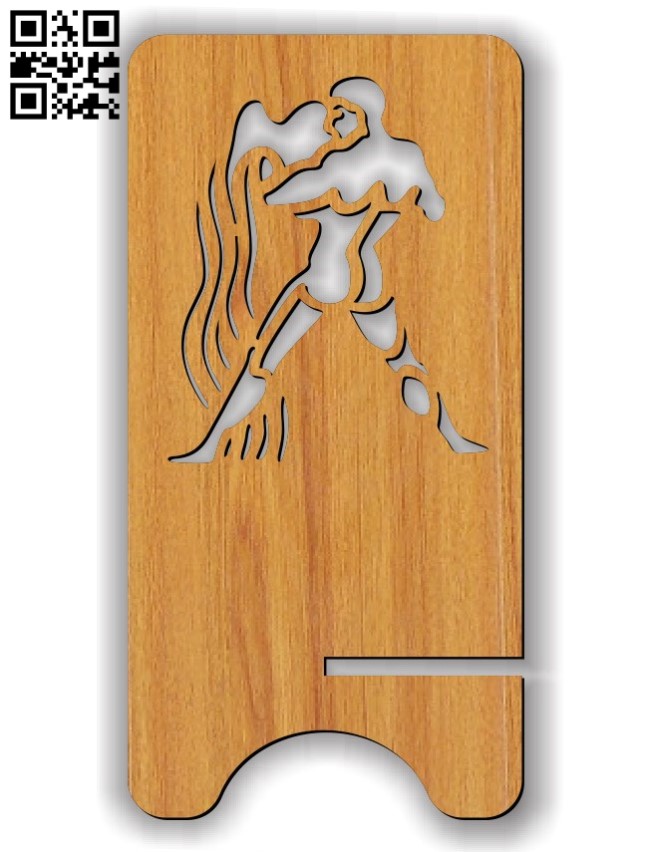 Aquarius zodiac stand E0011616 file cdr and dxf free vector download for Laser cut