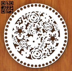 Baskets Bottom E0011552 file cdr and dxf free vector download for Laser cut