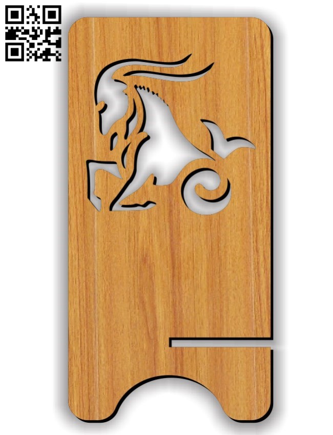 Capricorn zodiac stand E0011615 file cdr and dxf free vector download for Laser cut