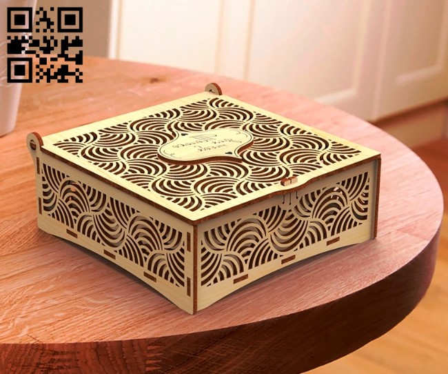 Casket Box E0011463 file cdr and dxf free vector download for Laser cut
